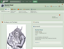 Tablet Screenshot of bucket-head.deviantart.com