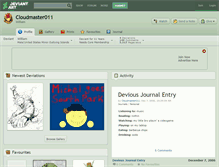 Tablet Screenshot of cloudmaster011.deviantart.com