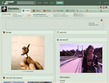 Tablet Screenshot of lillegekko.deviantart.com