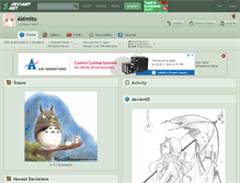 Tablet Screenshot of akimito.deviantart.com