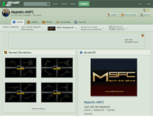 Tablet Screenshot of majestic-msfc.deviantart.com