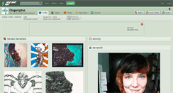 Desktop Screenshot of gingerspine.deviantart.com
