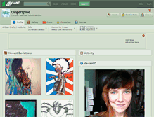 Tablet Screenshot of gingerspine.deviantart.com