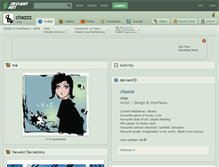 Tablet Screenshot of chazzz.deviantart.com