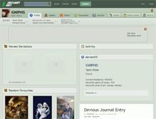 Tablet Screenshot of igniphis.deviantart.com