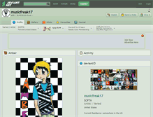 Tablet Screenshot of musicfreak17.deviantart.com