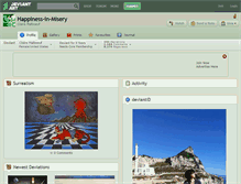 Tablet Screenshot of happiness-in-misery.deviantart.com