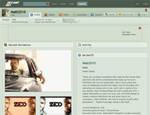 Tablet Screenshot of matt2010.deviantart.com