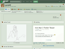 Tablet Screenshot of layra600.deviantart.com