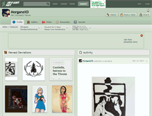 Tablet Screenshot of morganexd.deviantart.com