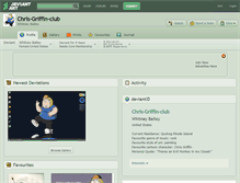 Tablet Screenshot of chris-griffin-club.deviantart.com