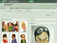 Tablet Screenshot of normandapito.deviantart.com