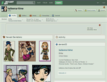 Tablet Screenshot of kaileena-hime.deviantart.com