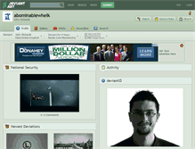 Tablet Screenshot of abominablewhelk.deviantart.com
