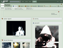 Tablet Screenshot of chymera.deviantart.com