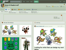 Tablet Screenshot of gene-g-shadowwolf.deviantart.com