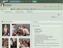 Tablet Screenshot of msxmurder.deviantart.com