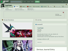 Tablet Screenshot of cyanxyan.deviantart.com