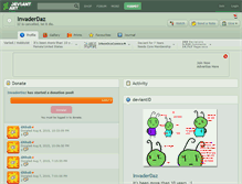 Tablet Screenshot of invaderdaz.deviantart.com