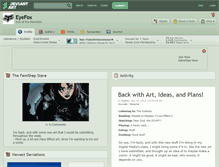 Tablet Screenshot of eyefox.deviantart.com