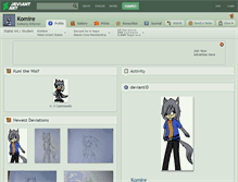 Tablet Screenshot of komire.deviantart.com