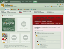 Tablet Screenshot of maxtaro.deviantart.com