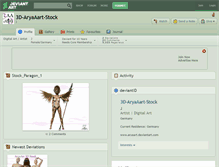 Tablet Screenshot of 3d-aryaaart-stock.deviantart.com