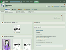 Tablet Screenshot of glass-prism.deviantart.com
