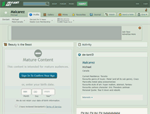 Tablet Screenshot of malcarez.deviantart.com