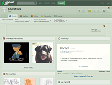 Tablet Screenshot of clivexflora.deviantart.com