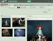 Tablet Screenshot of dani3d.deviantart.com