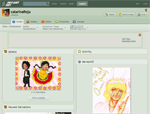 Tablet Screenshot of catarinaroja.deviantart.com