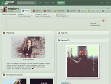 Tablet Screenshot of mitchie-v.deviantart.com
