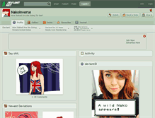 Tablet Screenshot of nakoinverse.deviantart.com