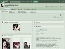 Tablet Screenshot of personification-lost.deviantart.com