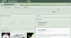 Desktop Screenshot of darkest-spirit-wolf.deviantart.com