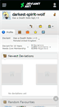 Mobile Screenshot of darkest-spirit-wolf.deviantart.com