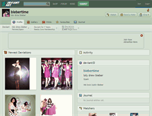 Tablet Screenshot of biebertime.deviantart.com