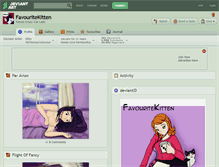 Tablet Screenshot of favouritekitten.deviantart.com