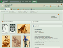 Tablet Screenshot of conradkeely.deviantart.com