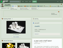 Tablet Screenshot of chazn93.deviantart.com