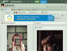 Tablet Screenshot of angievercetti.deviantart.com