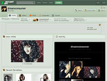 Tablet Screenshot of dreamconsumer.deviantart.com