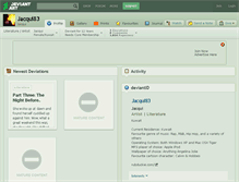 Tablet Screenshot of jacqui83.deviantart.com