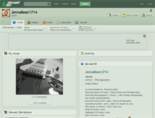 Tablet Screenshot of jennabean1714.deviantart.com