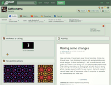 Tablet Screenshot of gothicmama.deviantart.com