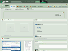 Tablet Screenshot of burtz.deviantart.com
