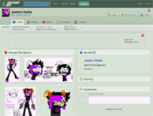 Tablet Screenshot of jaxton-statix.deviantart.com