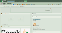 Desktop Screenshot of lightxldeathnote.deviantart.com