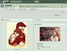 Tablet Screenshot of katrinaart.deviantart.com